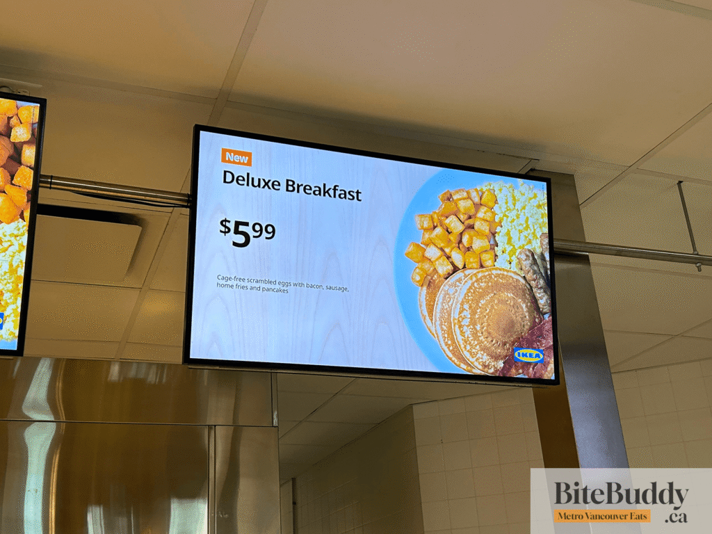 Ikea Canada deluxe breakfast