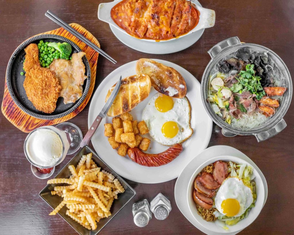 Night Owl Cafe Overhead Shot of Food