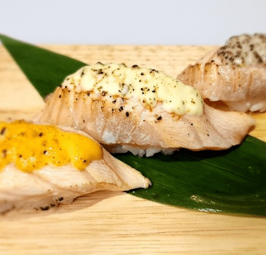 Aburi toro salmon trio - yuki cafe