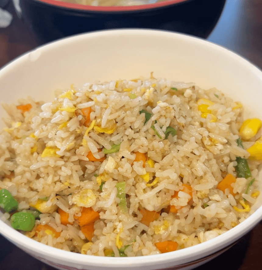 Egg Fried Rice - Typhoon Bubble Tea Cafe Richmond