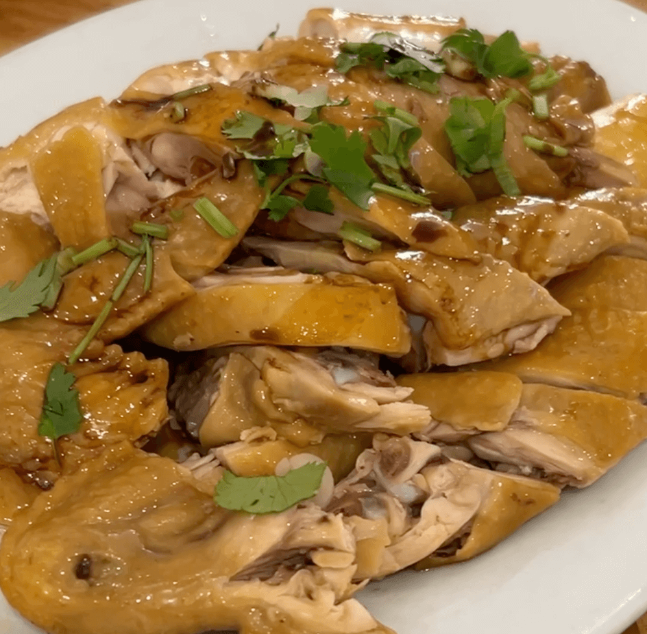 Ranch poached chicken half