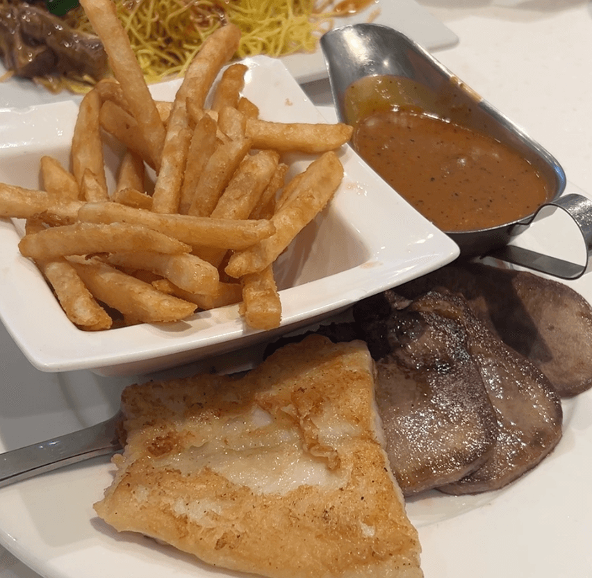 Steak Combo - Beef Tongue & Fish
