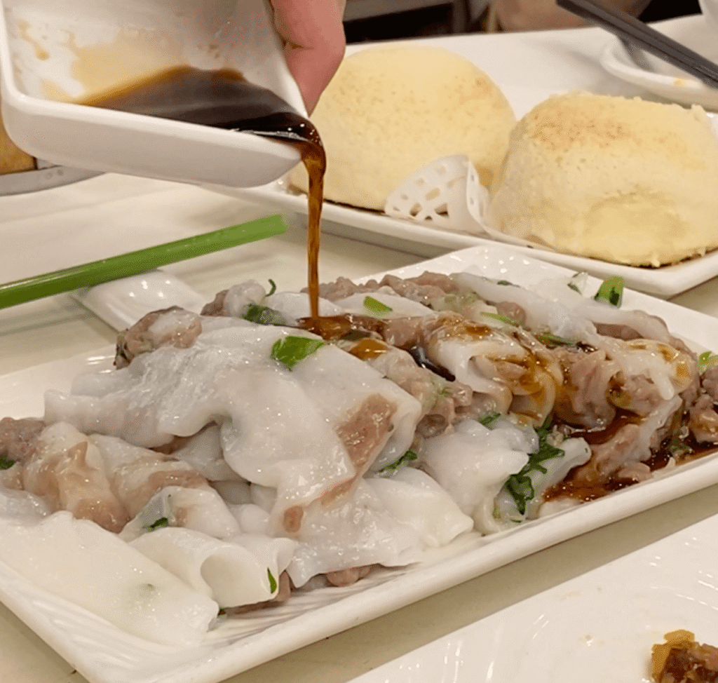 rice noodle roll at kam tou