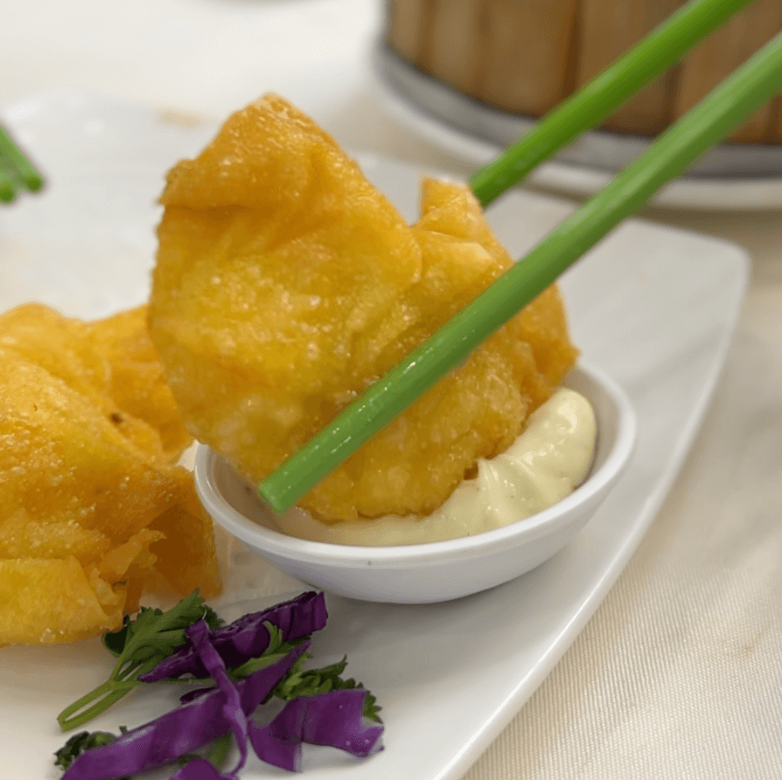 deep fried prawn balls at kam tou