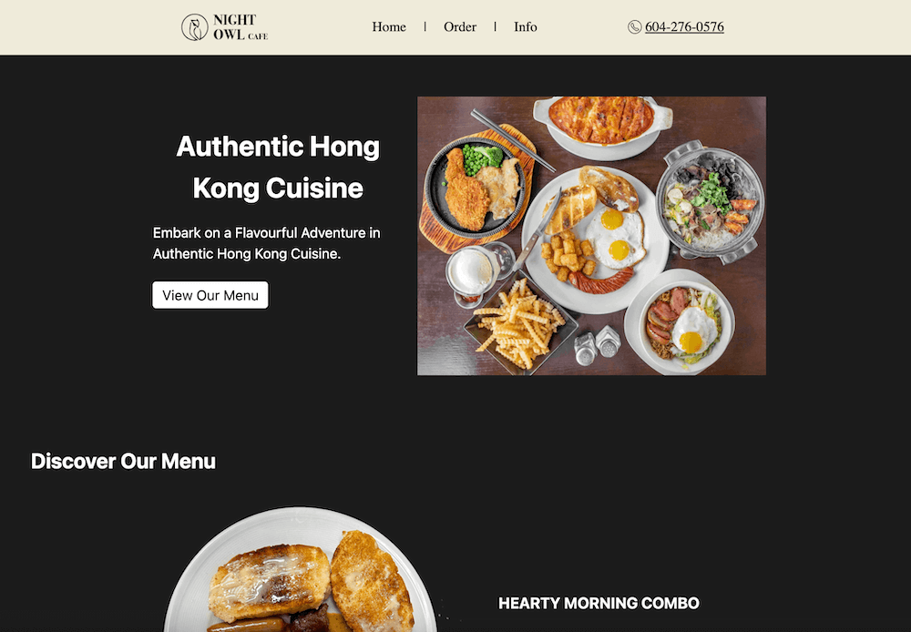 Restaurant Homepage