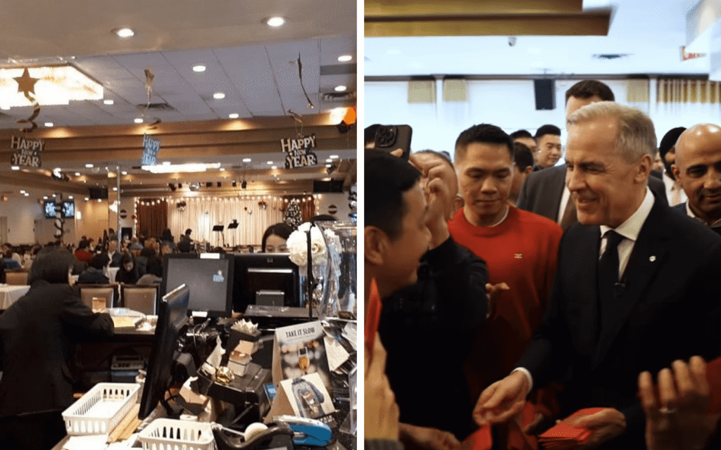 Mark Carney visits Continental Seafood Restaurant in Richmond