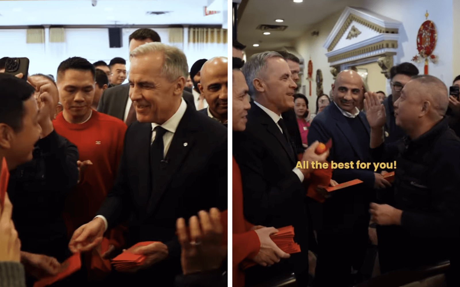 Mark Carney visits Continental Seafood Restaurant in Richmond