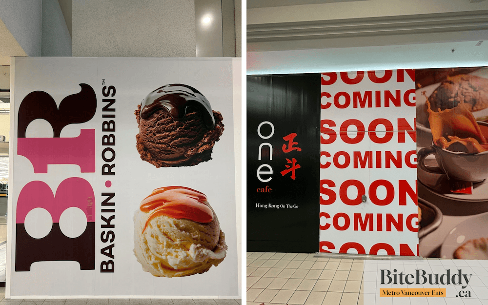 Baskin Robins and One Cafe opening soon at Lansdowne Centre