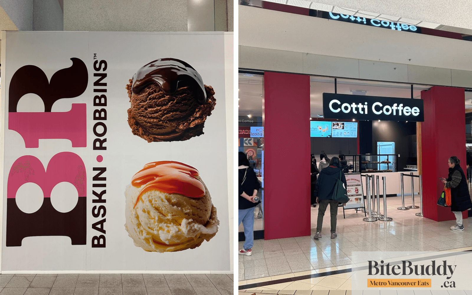 Cotti Coffee and Baskin Robins at Lansdowne Centre