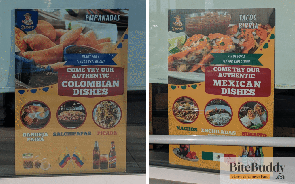 Diva's Restaurant Menu