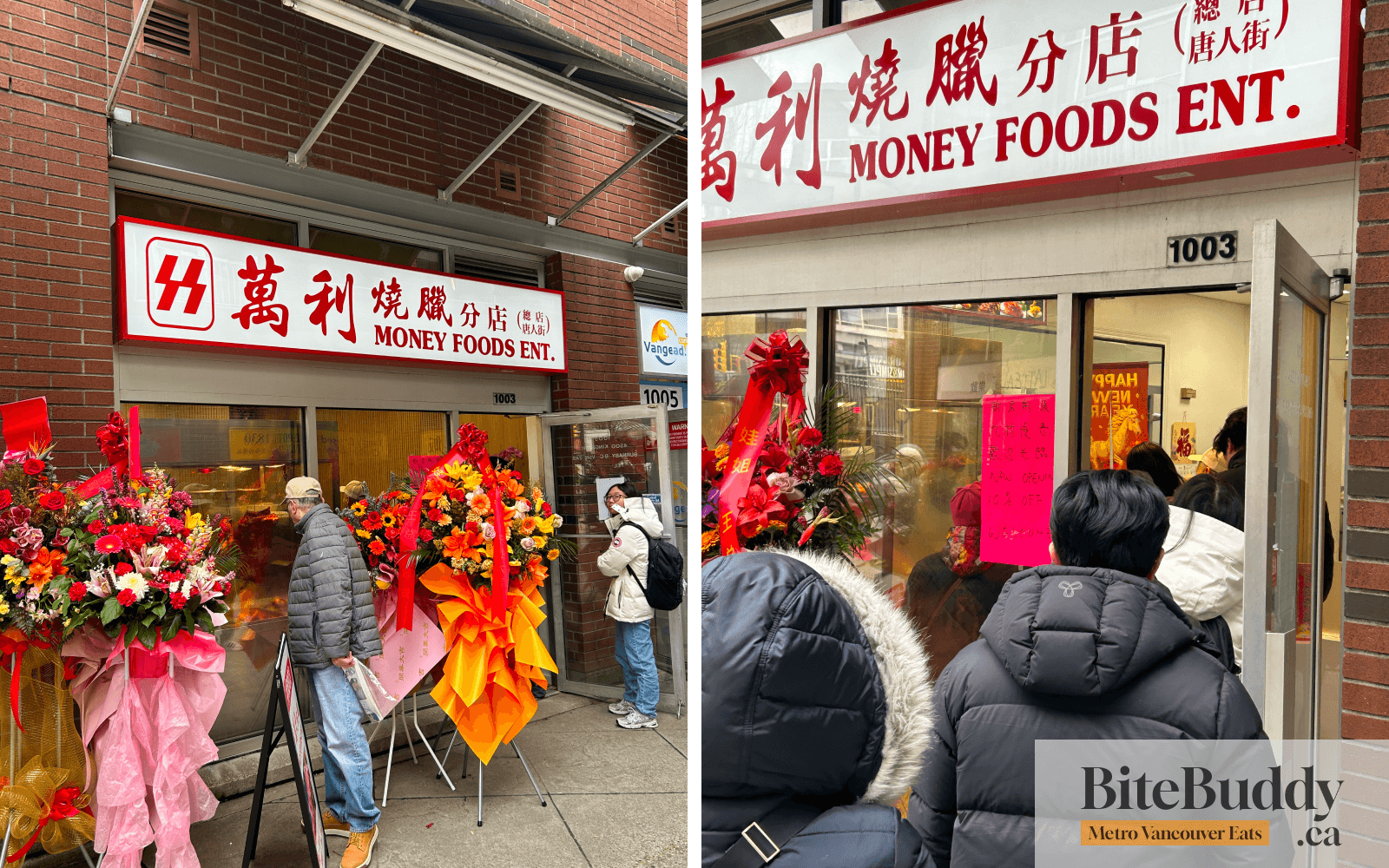 Floral arrangements at money foods ent