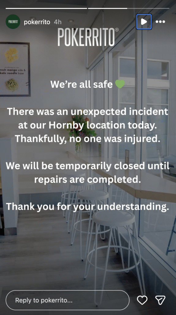 Pokerrito statement on instagram