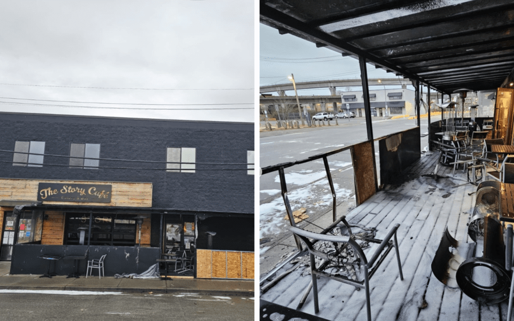 The Story Cafe victims of arson