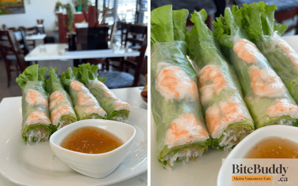Shrimp salad rolls