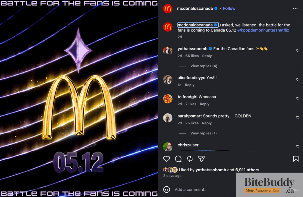 McDonald's x KPOP Demon Hunters Collab lauching may 12