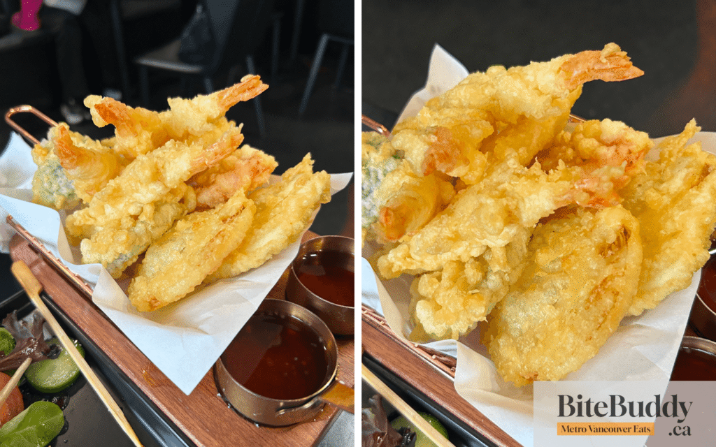 assorted tempura at Sushi Lovers