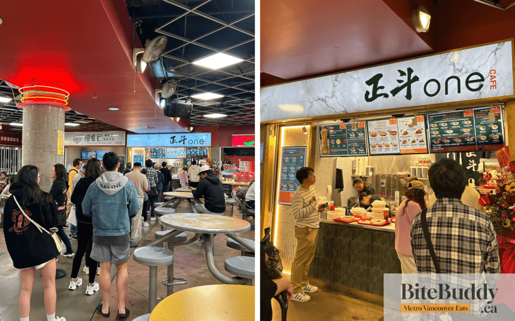 Long lines at one cafe crystal mall