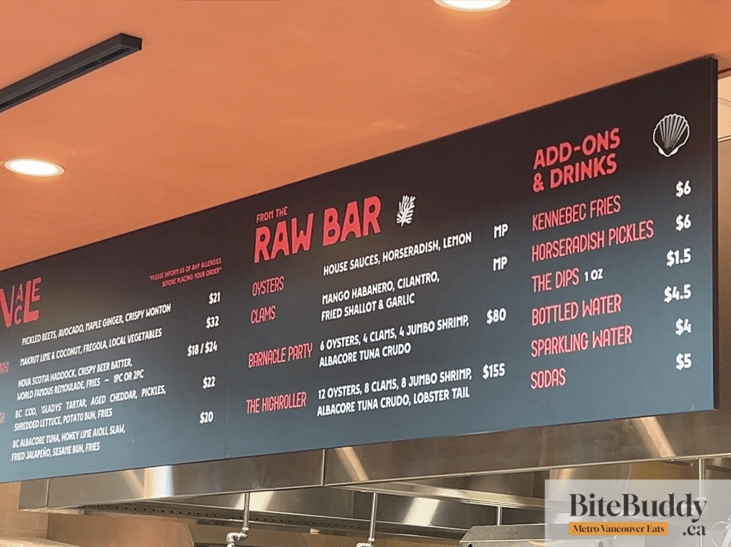 Barnacle Menu