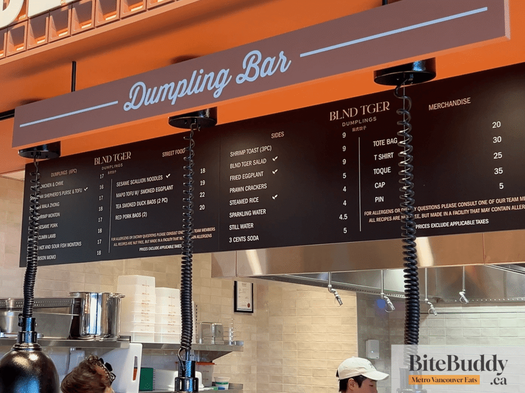 Blnd Tger Menu