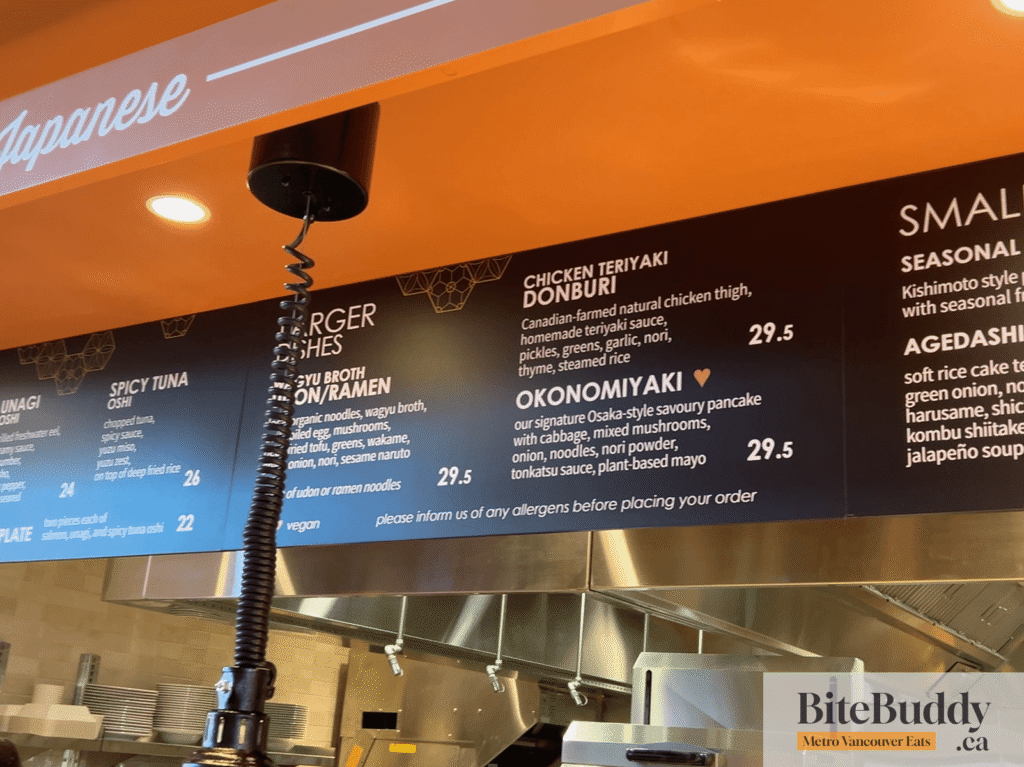 Kishimoto Menu