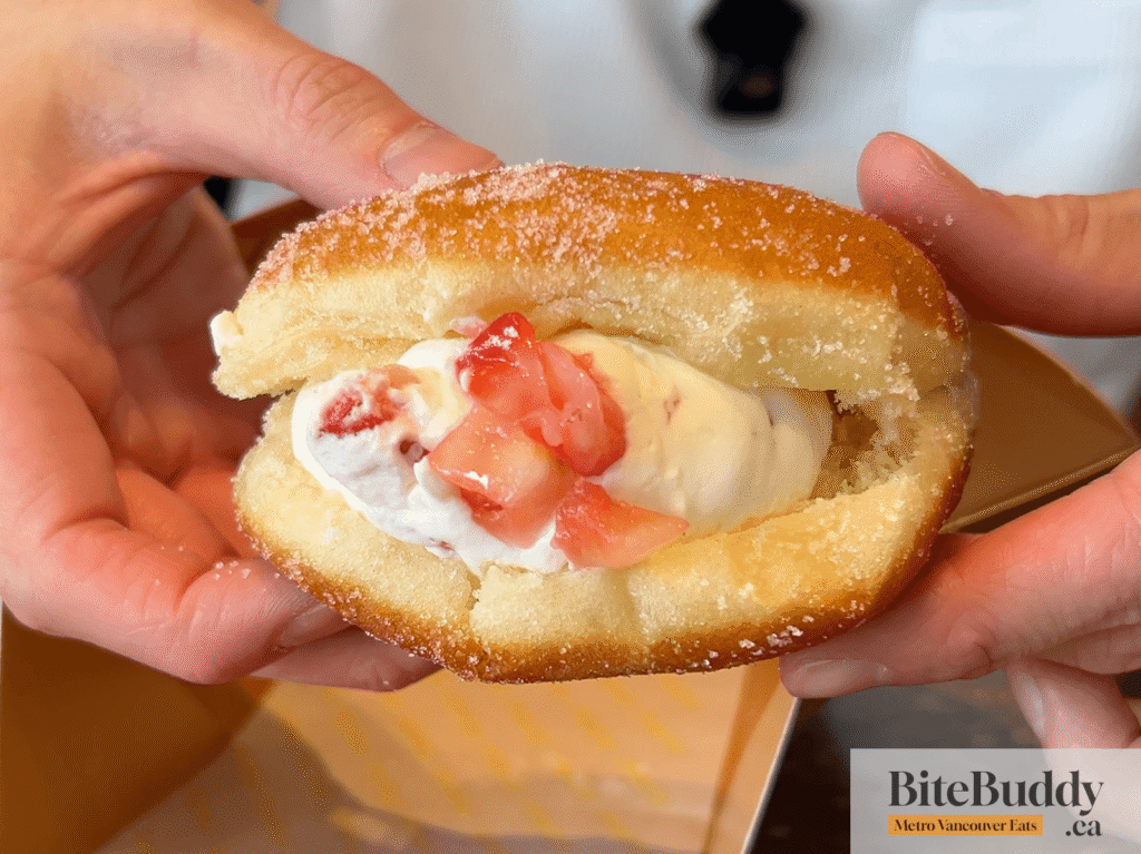 Strawberry and Cream Brioche Donut at Mello
