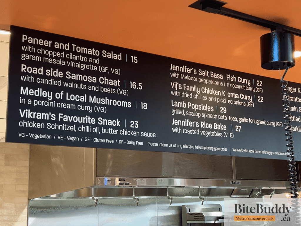Peacock menu prices