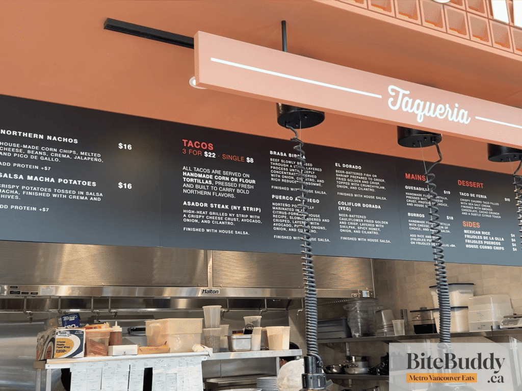 Santo Taco Menu