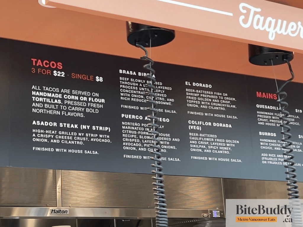 Santo taco prices