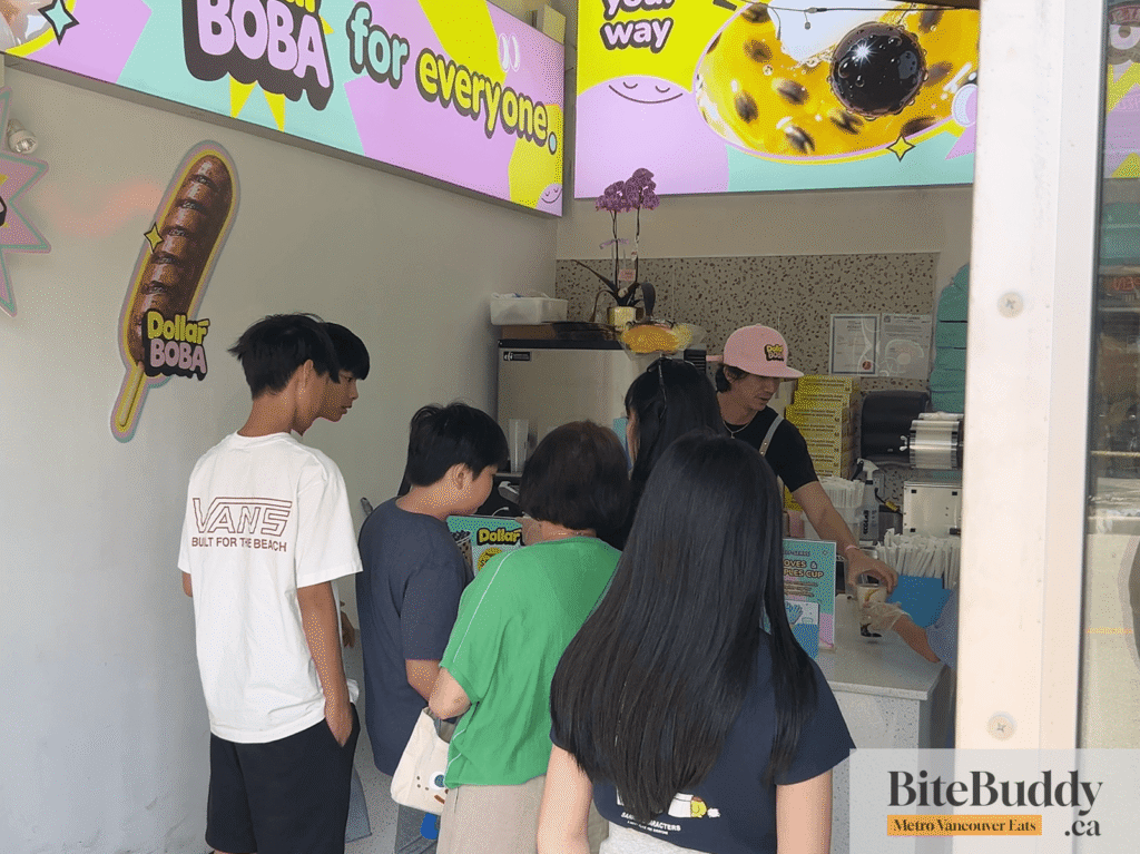 Pick up your cup at the counter