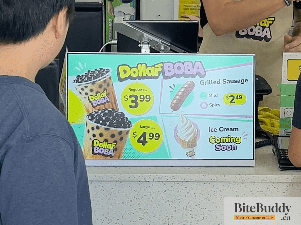 Dollar Boba pricing